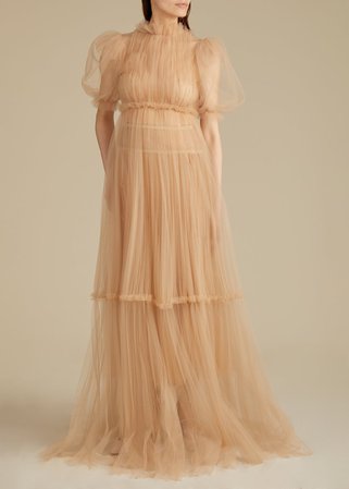 The Calista Gown in Nude – KHAITE