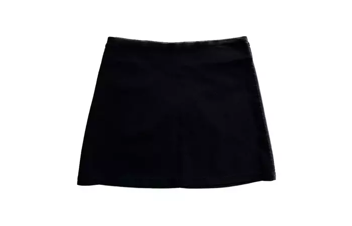 Vintage 90s Black Mini Skirt Size 2 - Etsy