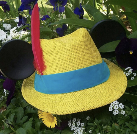 Pinocchio Hat • Mickey Ears Hat • Disney Pinocchio Original Disneyland Fedora • One of a Kind by DIZZYLIDZ from Etsy