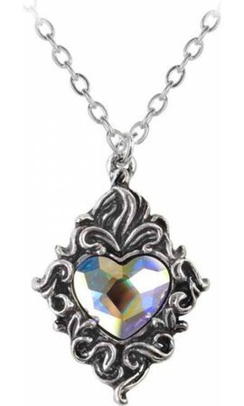 Alchemy Gothic - Crystal Heart Pendant
