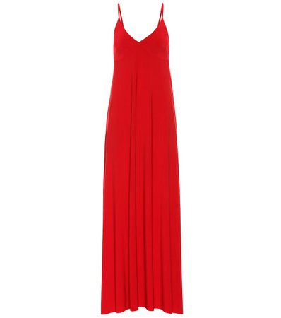 Norma Kamali Stretch-Jersey Maxi Slip Dress