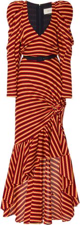 Florine Striped Cotton Dress