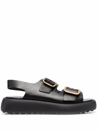 Tod's Double Buckle Fastening Sandals - Farfetch