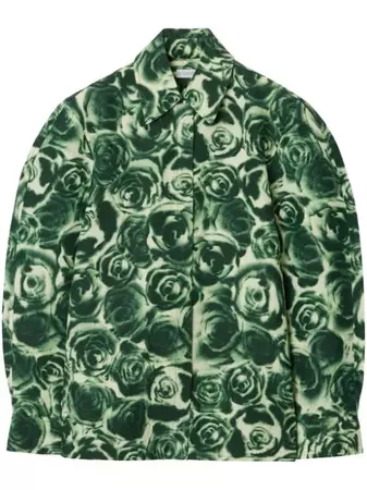 Burberry rose-print Taffeta Shirt - Farfetch