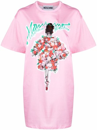 Moschino doll-print T-shirt Dress - Farfetch