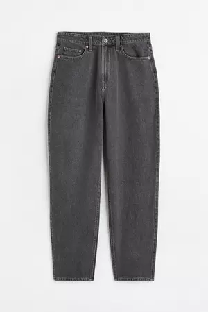 Mom Loose Fit Ultra High Jeans - Gray - Ladies | H&M CA