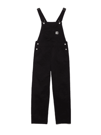 CARHARTT WIP W 'Bib Overall Straight Jumpsuit BLACK