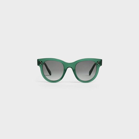 Cat Eye Sunglasses in Acetate - Green | CELINE