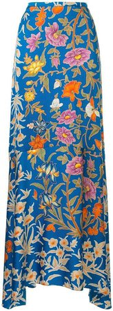 floral print maxi skirt