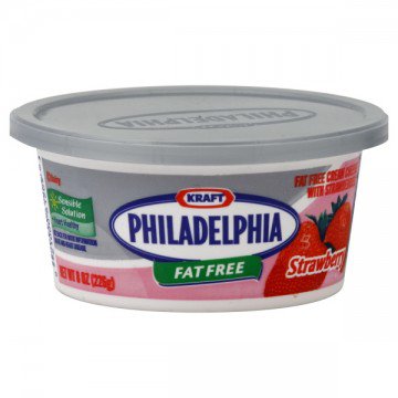 Kraft Philadelphia Cream Cheese Spread Strawberry Fat Free