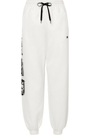 Miu Miu | Printed cotton-blend track pants | NET-A-PORTER.COM