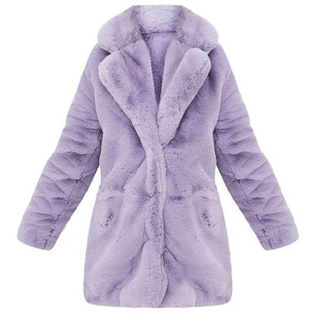 lilac fur coat