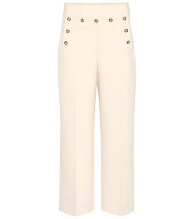 Cropped Sailor high-rise pants