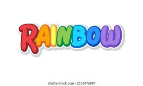 the word rainbow - Google Search
