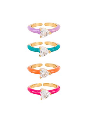8 Other Reasons Call Me Ring Set in Multi | REVOLVE