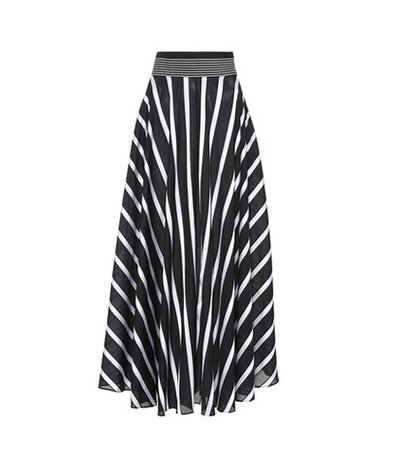 Striped maxi skirt