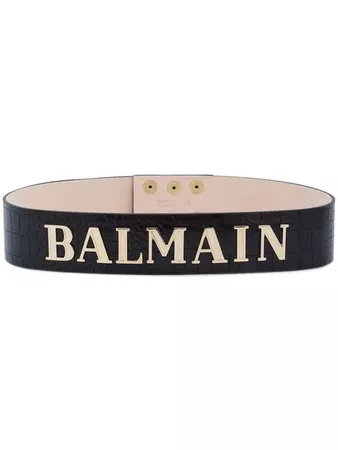 Balmain logo plaque belt £950 - Shop Online - Fast Global Shipping, Price