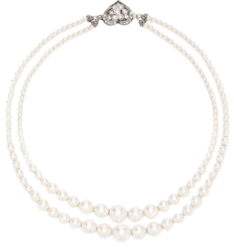 Alessandra rich Double-Strand Pearl Necklace By Alessandra Rich | Moda Operandi | ShopLook