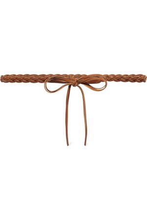 Isabel Marant | Darla braided leather waist belt | NET-A-PORTER.COM