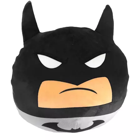 11" Batman Detective Cloud Decorative Pillow Gray : Target