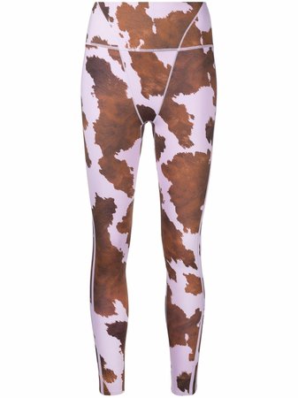 Adidas x Ivy Park cow-print leggings - FARFETCH