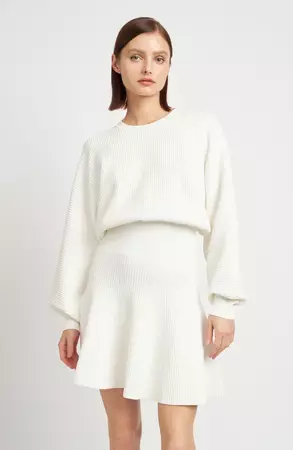 En Saison Lester Long Sleeve Mini Sweater Dress | Nordstrom