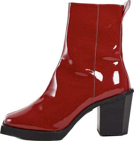 Red Patent Leather Boots