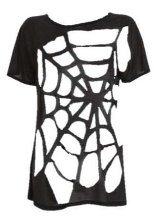 Spiderweb Cutout Shirt