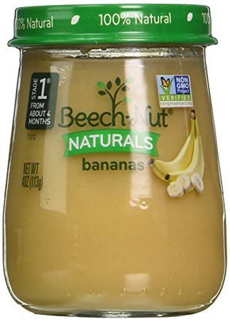 Amazon.com: Beech-Nut Stage 1 Baby Food, Bananas, 4 Ounce : Baby