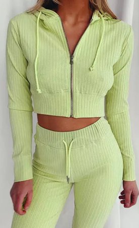 green track suit