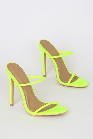 lime green sandals