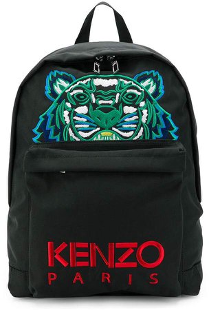 embroidered logo backpack