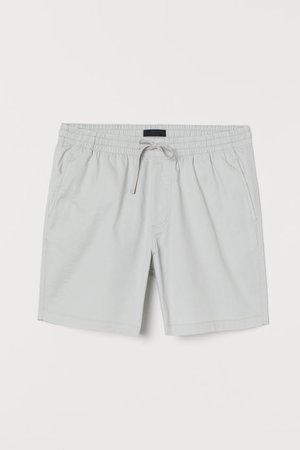 Cotton Shorts Relaxed fit - Light gray - Men | H&M US