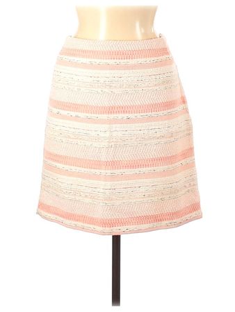 Katherine Barclay Striped tweed Peach Casual Skirt Size 10 - 83% off | thredUP