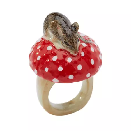 Mouse and Toadstool Ring | And Mary