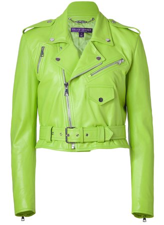 green motorcycle faux leather jacket lime