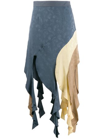 Loewe Asymmetric Curl Skirt - Farfetch