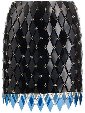 Paco Rabanne Fitted laser-cut Skirt - Farfetch