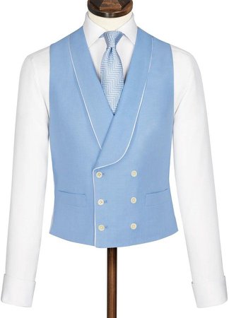 Charles Tyrwhitt - Duck egg blue morning suit waistcoat