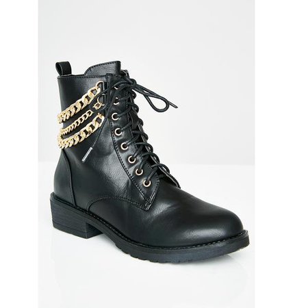Drippin' In Chains Combat Boots