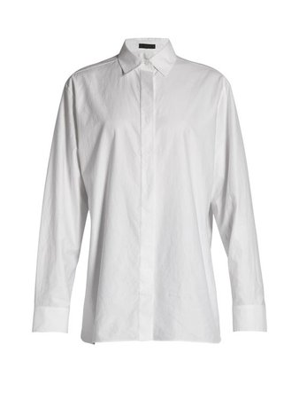 Big Sisea cotton-twill shirt | The Row | MATCHESFASHION.COM