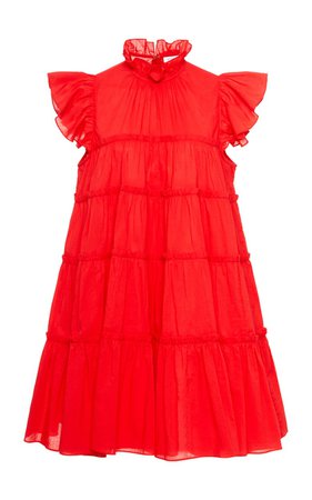 Tiffany Babydoll Cotton Mini Dress by Rhode | Moda Operandi