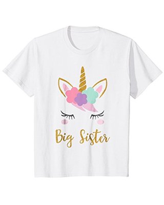Parenting Bump and Beyond Designs Kids Unicorn Big Sister Shirt I'm Going to be a Big Sister Tee from Amazon | parenting.com Shop