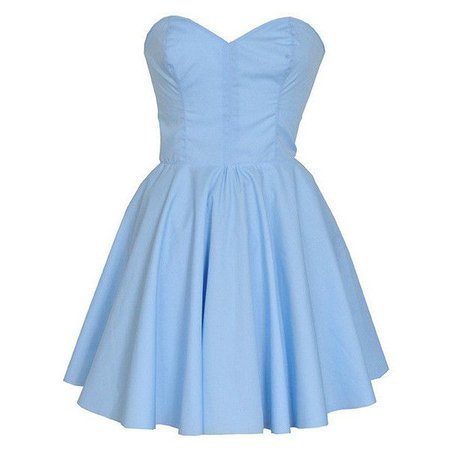 pastel blue mini dress