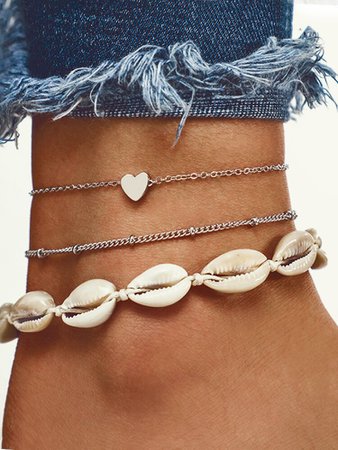 Seashell Design Anklet
