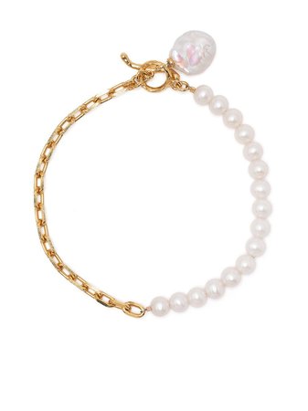 DOWER AND HALL luna freshwater kasha pearl bracelet