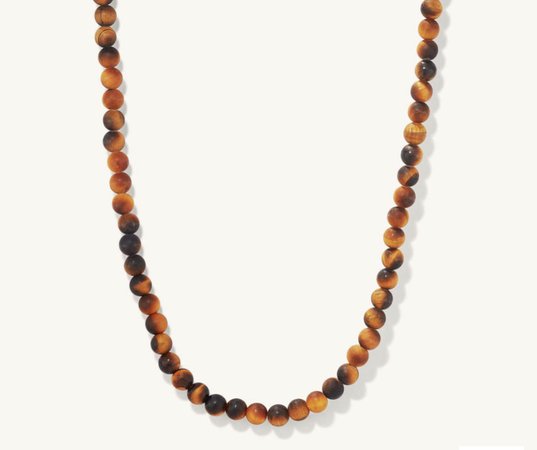 Tiger Eye Beaded Necklace
