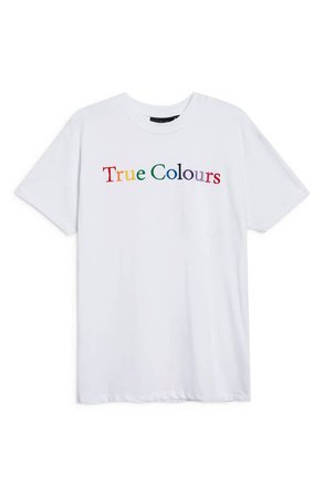 Topshop by And Finally True Colours Boyfriend Tee | Nordstrom