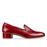 'Mercer' Women’s loafers – Red patent leather Italian Shoes | habbot