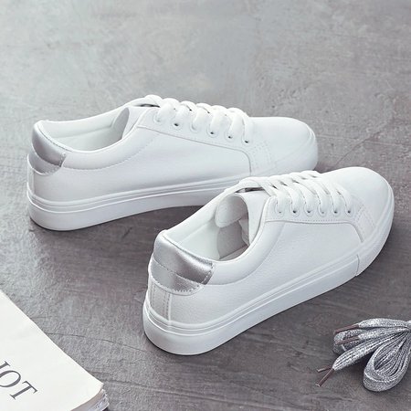 Fashion Shoes Women's Vulcanize Shoes Spring New Casual Classic Solid Color PU Leather Shoes Women Casual White Shoes Sneakers|Women's Vulcanize Shoes| - AliExpress